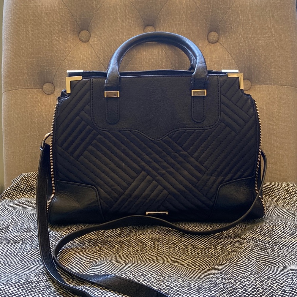 Rebecca Minkoff black leather handbag
